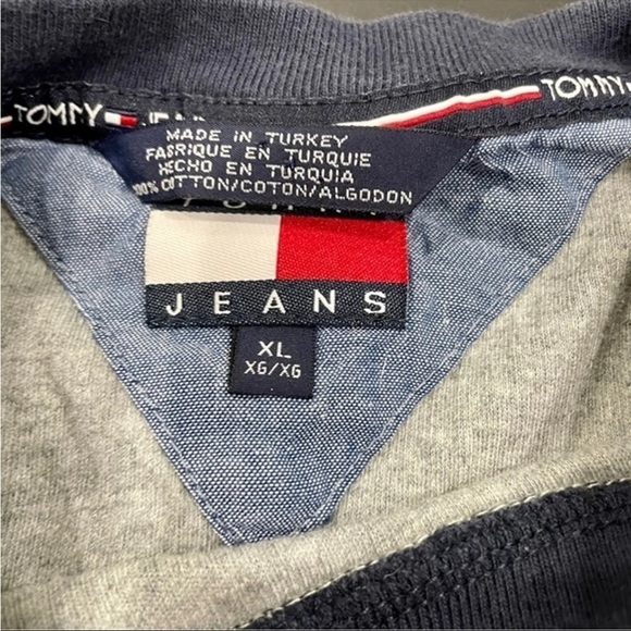 Vintage Tommy Jeans Grey T Shirt - Picture 6 of 12